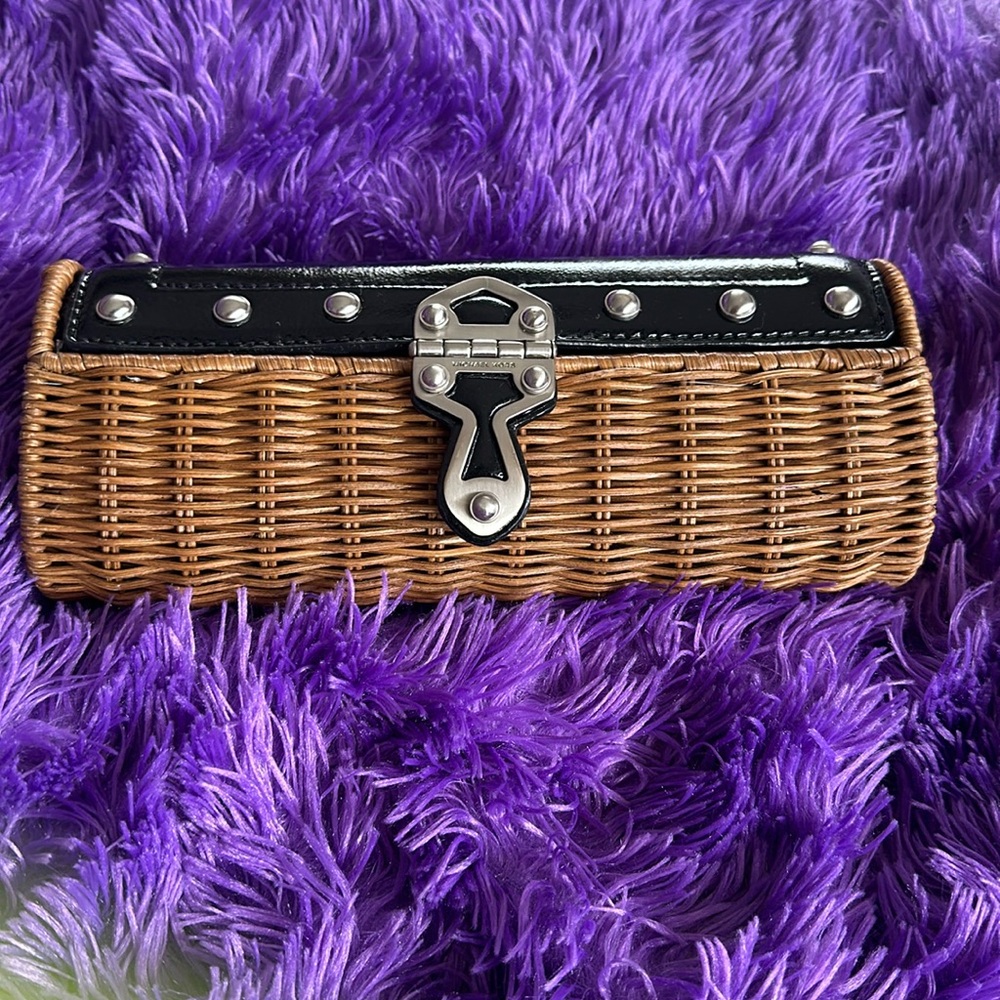 Michael Kors Basket Weave Santorini Clutch